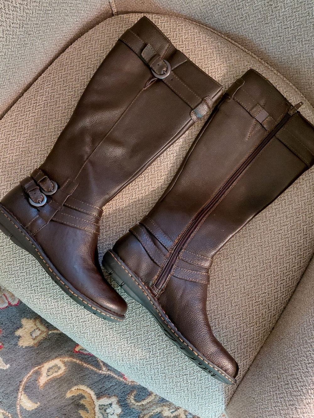 Women's Tall Riding Boots - Dark Brown